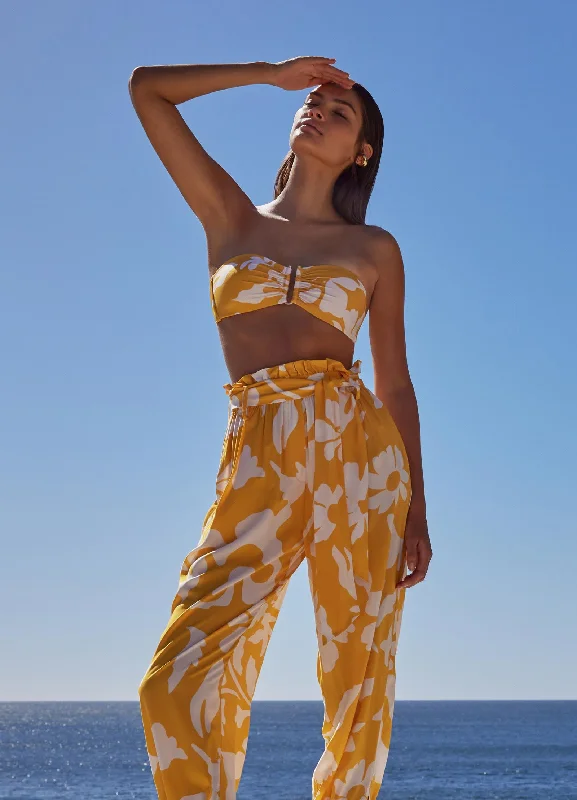 Long - sleeved cover ups for added sun protection and warmthEmporio Flowing Pants - Marigold