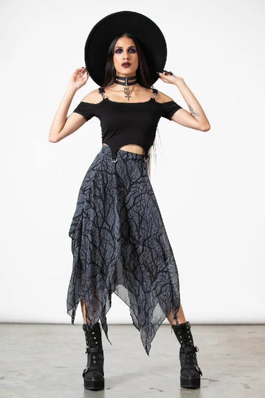 Sheer mesh skirt with lining for a trendy and modest styleDasia Maxi Skirt