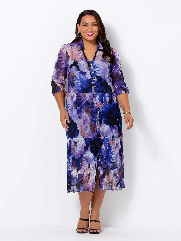 Jacaranda Flora Dress