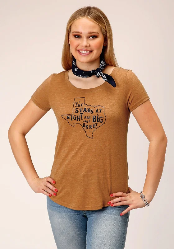 Women's Open - Front Knit Cardigans with a Longline Design Roper Womens Stars Big and Bright Tobacco Brown Poly/Rayon S/S T-Shirt Women's Open - Front Knit Cardigans with a Longline Design Roper Womens Stars Big and Bright Tobacco Brown Poly/Rayon S/S T-Shirt