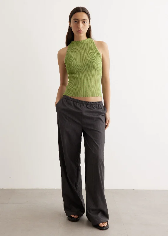 V - Neck Women's Knit Tops with Lace Trim for a Romantic Touch Cosmos Racer Tank
