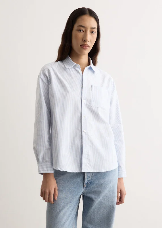 Floral - Printed Women's Knit Blouses in a Dainty Pattern Boyfriend Logo Shirt