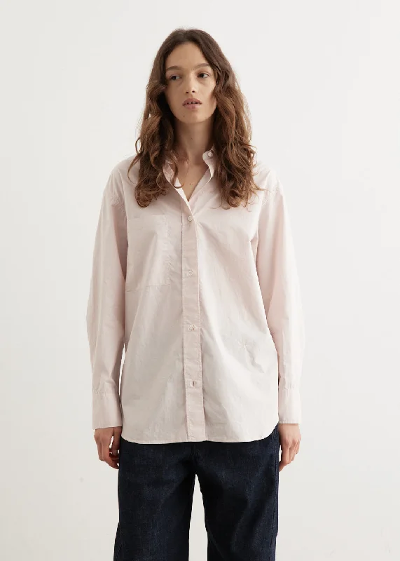 Women's Knit Boat - Neck Tops with a Loose Fit for Comfort Leto Cotton Shirt