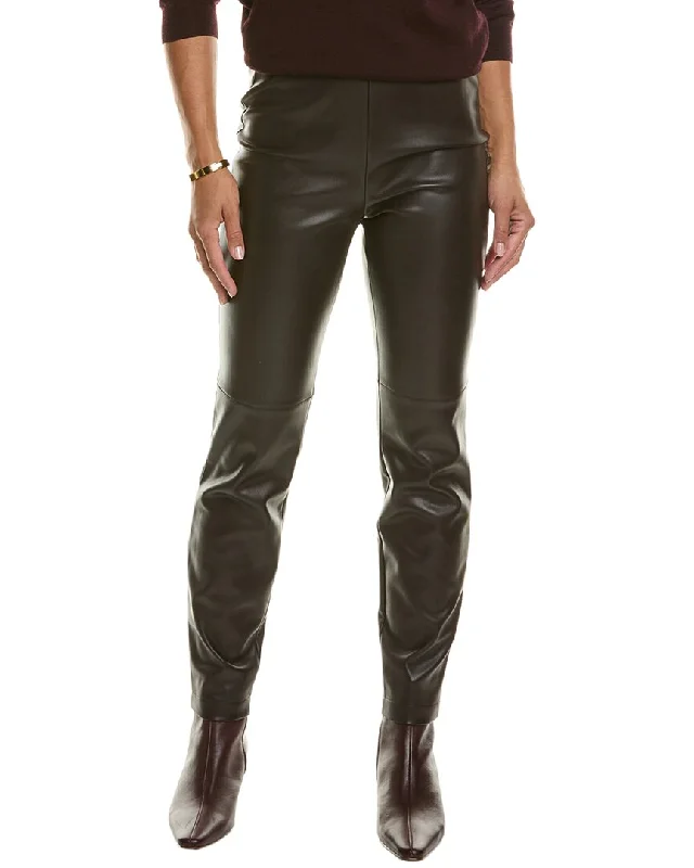 Women's Tight Trousers with Rhinestone Embellishments in Silver for a Sparkly LookElie Tahari Legging