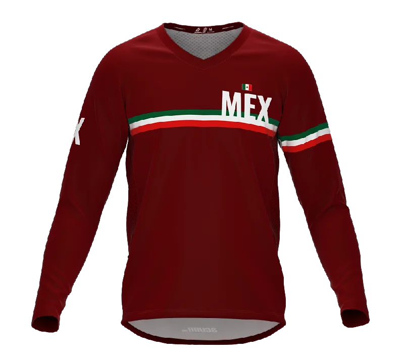 MTB BMX Cycling Jersey Long Sleeve Code Mexico Vine for Men and Women