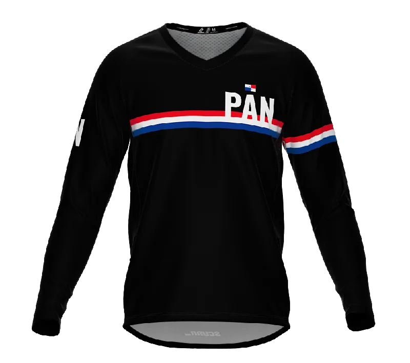 MTB BMX Cycling Jersey Long Sleeve Code Panama Black for Men and Women