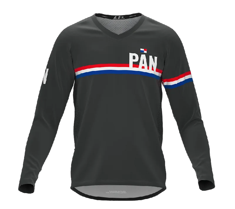 MTB BMX Cycling Jersey Long Sleeve Code Panama Gray for Men and Women