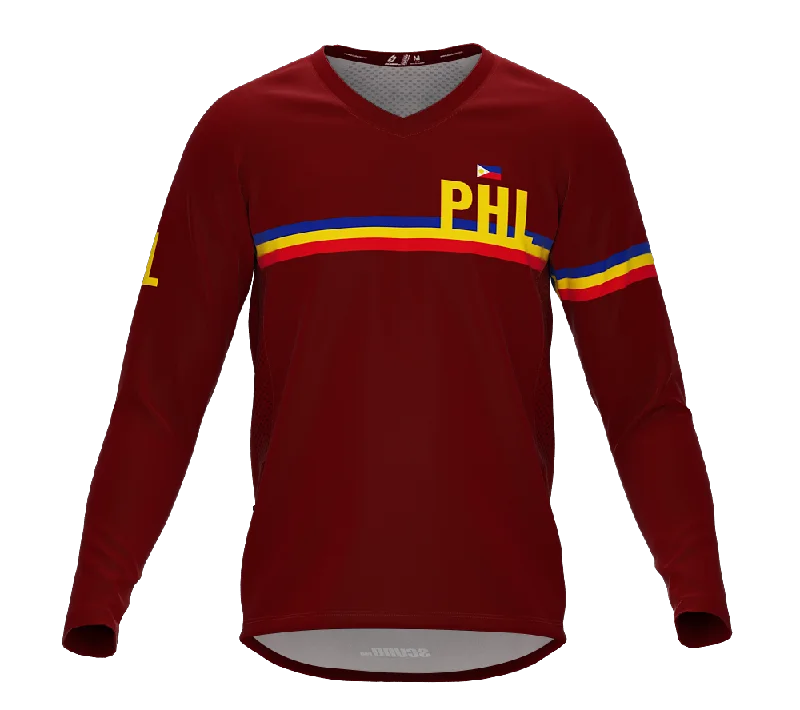 MTB BMX Cycling Jersey Long Sleeve Code Philippines Vine for Men and Women