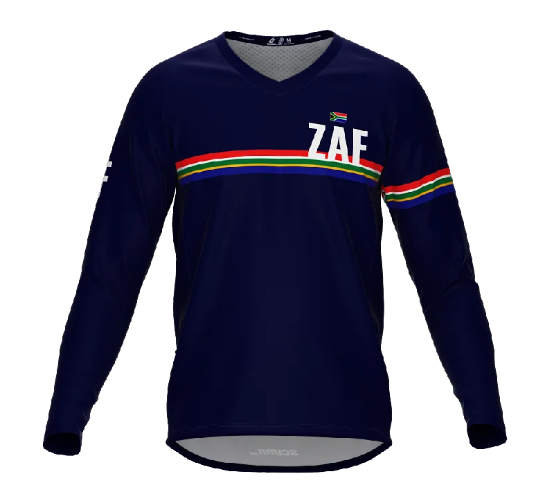 MTB BMX Cycling Jersey Long Sleeve Code South Africa Blue for Men and Women