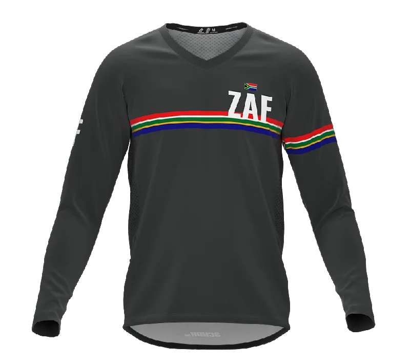 MTB BMX Cycling Jersey Long Sleeve Code South Africa Gray for Men and Women