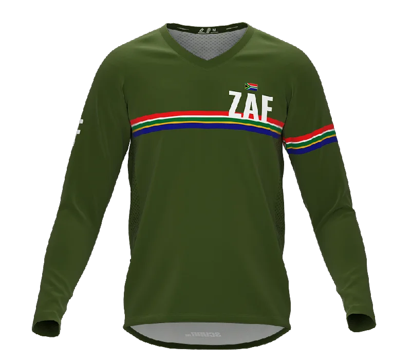 MTB BMX Cycling Jersey Long Sleeve Code South Africa Green for Men and Women