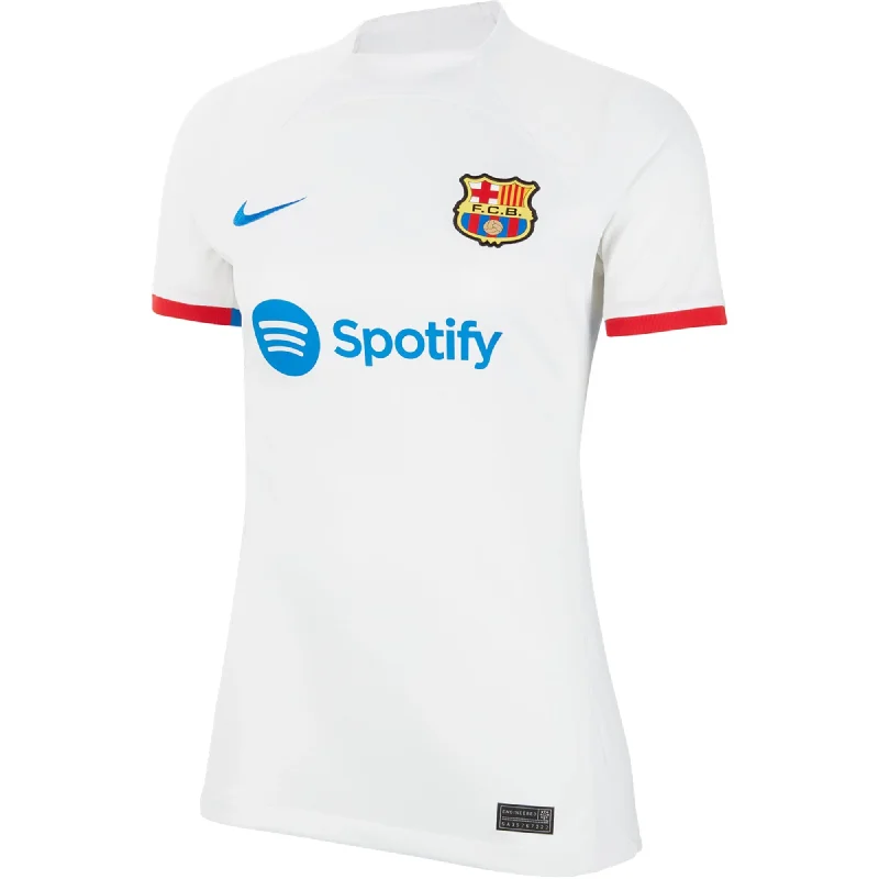 Nike Womens Barcelona Away Jersey 23/24 (White/University Red/Royal Blue)