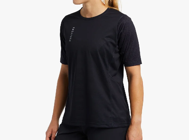 Race Face Indy Short Sleeve MTB Jersey - Womens - Black - 2022