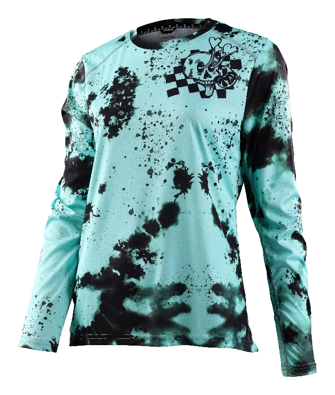 Troy Lee Designs Lilium Long Sleeve MTB Jersey - Womens - Micayla Gatto - Mist