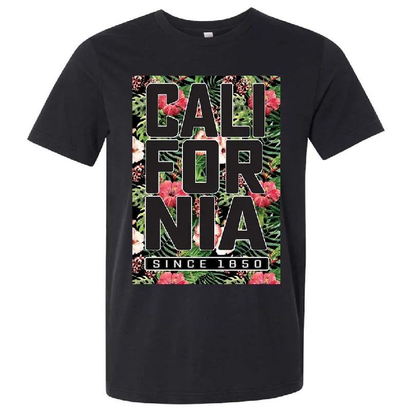 Tie - Dye Women T Shirt with a Bohemian VibeCalifornia Republic 1850 Floral Asst Colors Mens Fitted Tee