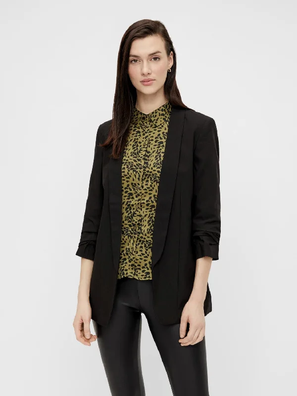 Women's Slim - Fit Blazers in Charcoal Gray for a Professional AppearanceBoss Blazer (Black)