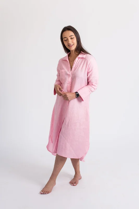 Mini Women Dress with a Short Hem for a Young and Trendy StyleRiver Indigo Dress- Pink