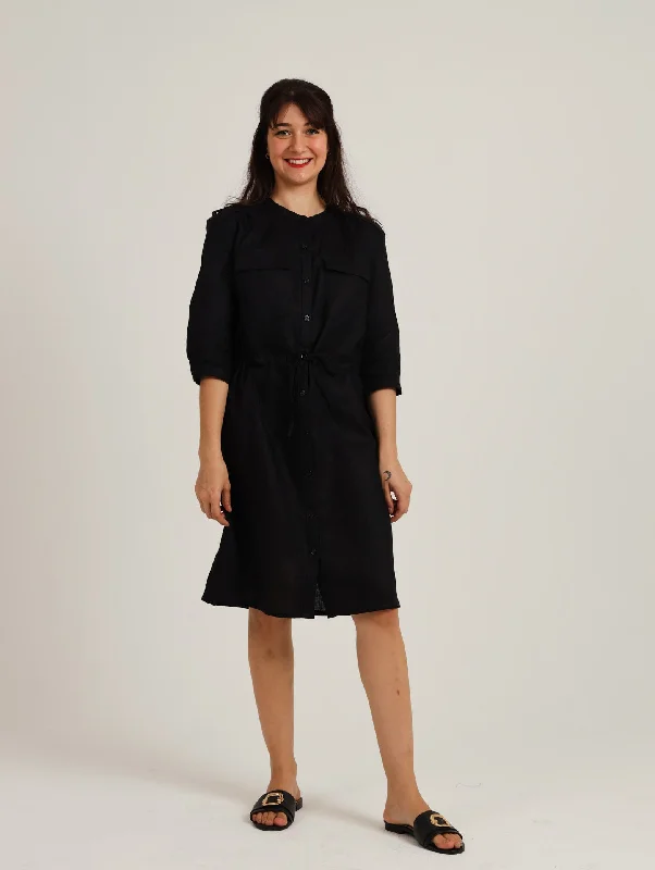 Sheath Women Dress with a Tailored Fit for a Professional LookSabi Dress- Black