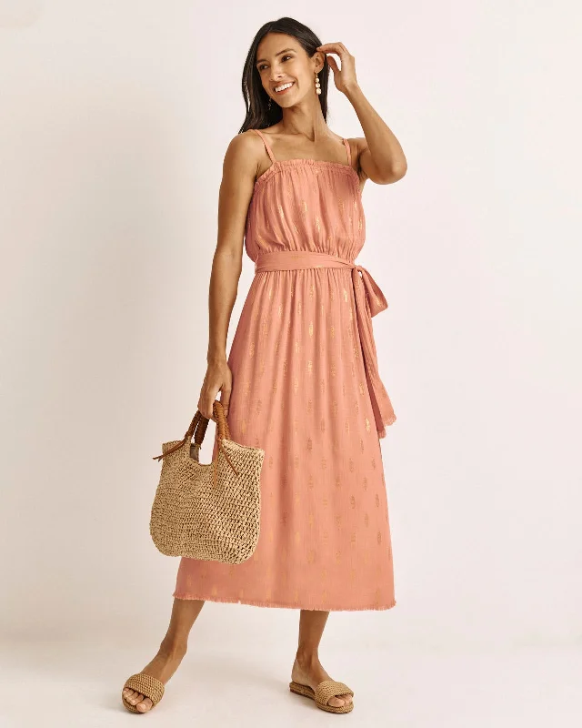 Ruffled Women Dress with Multiple Layers for a Playful and Girly StyleLeslie Lurex Dress