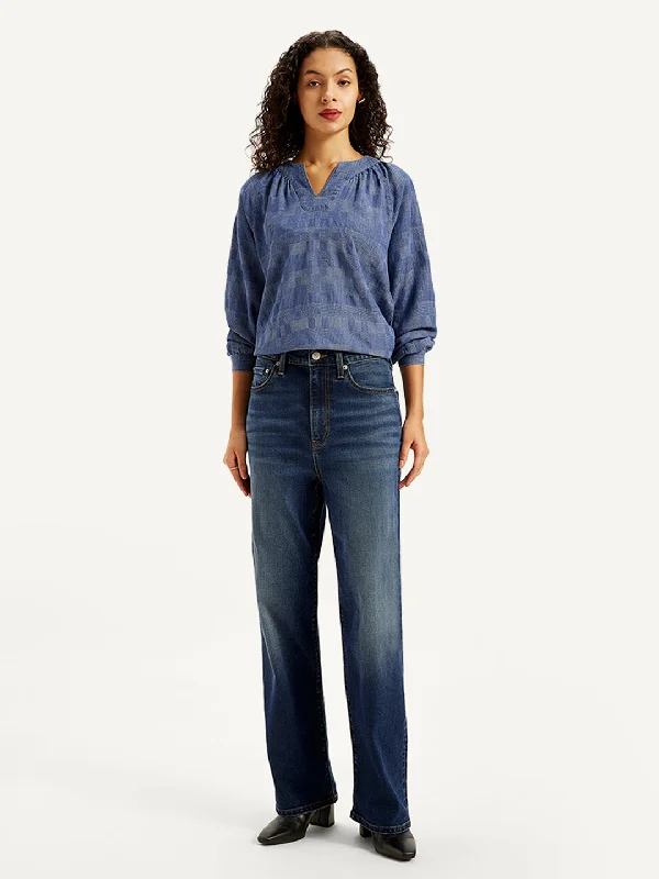 Jeggings women jeans combining the comfort of leggings and style of jeansWomen's High Rise 315 Bootcut Blue Jeans