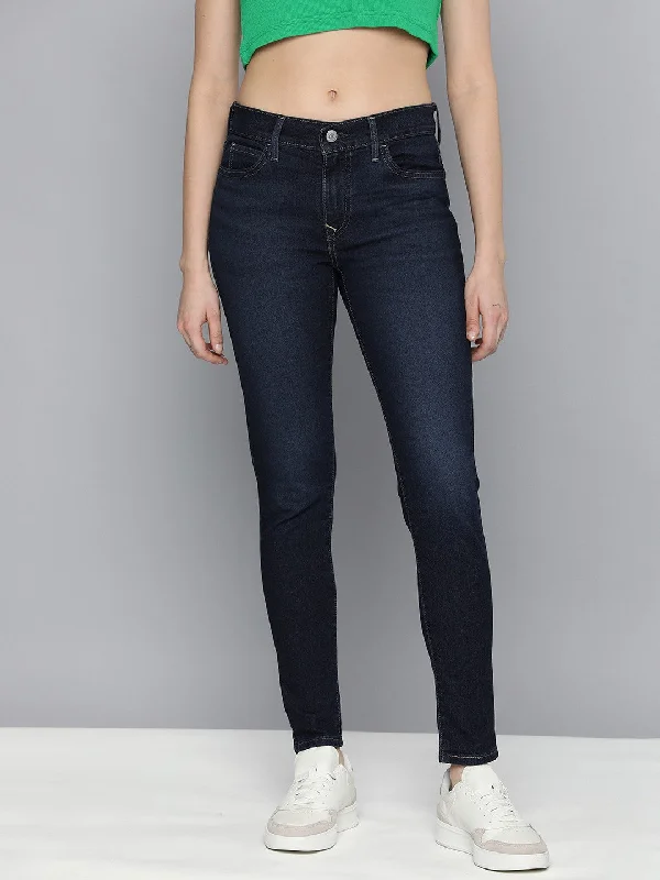 Embellished women jeans with studs or rhinestones for a glamorous touchWomen's Mid Rise 710 Super Skinny Fit Jeans