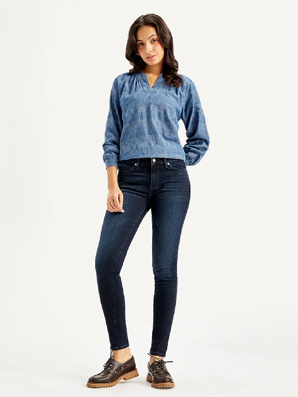 Jeggings women jeans combining the comfort of leggings and style of jeansWomen's Mid Rise 711 Skinny Navy Jeans