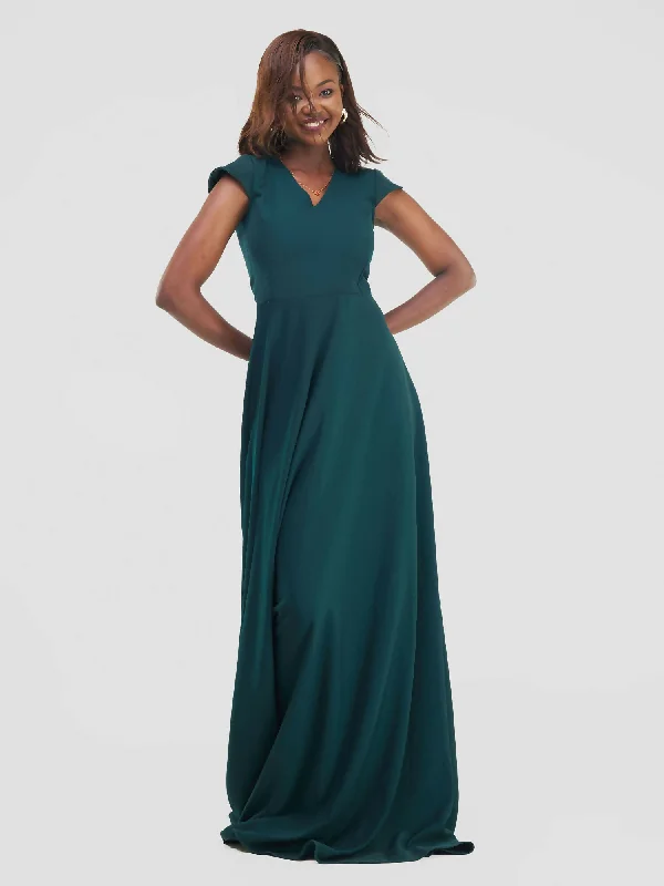 Wrap - Style Women Dress with Adjustable Fit for All Body TypesAzari Dress - Green