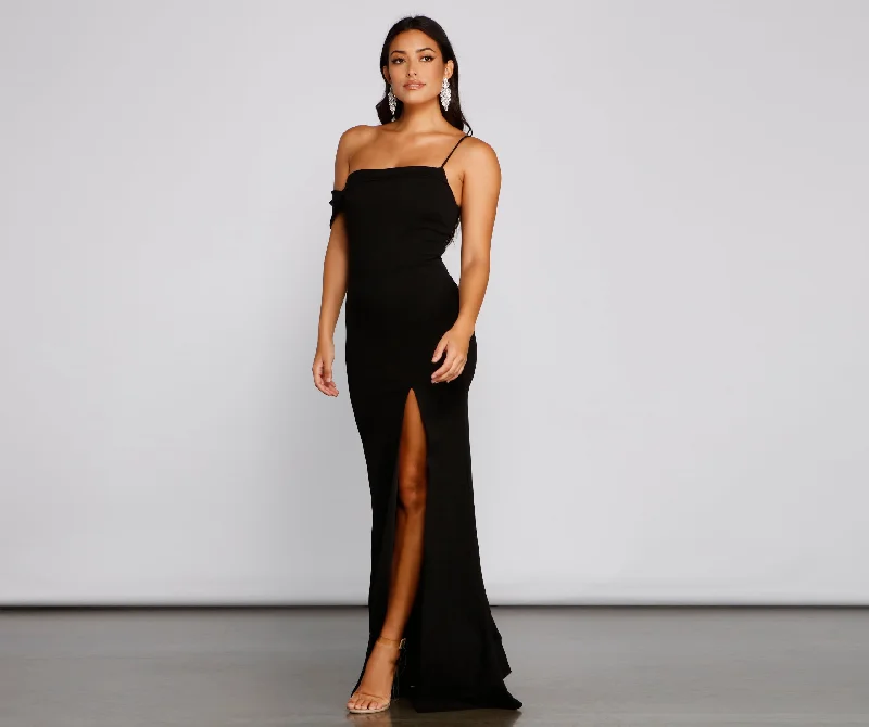 Wrap - Style Women Dress with Adjustable Fit for All Body TypesLessie Formal Off The Shoulder Mermaid Dress