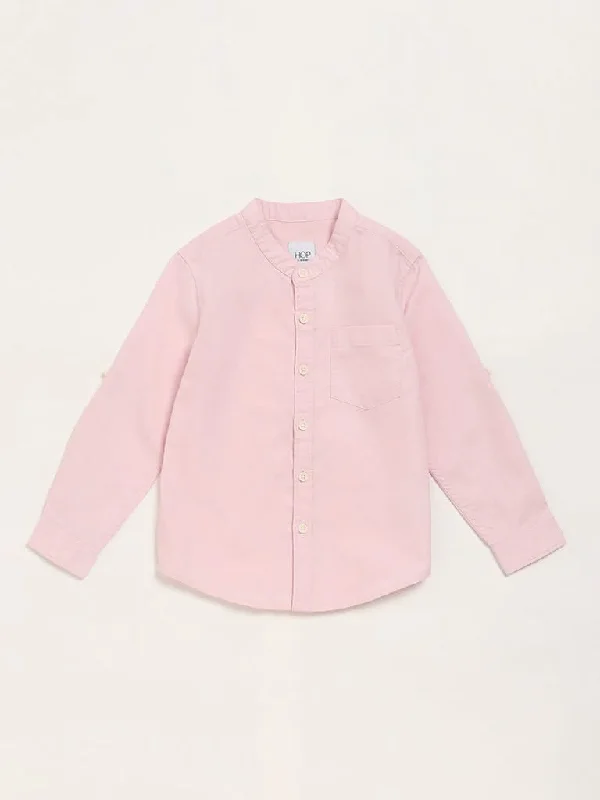 HOP Kids Plain Blush Pink Shirt